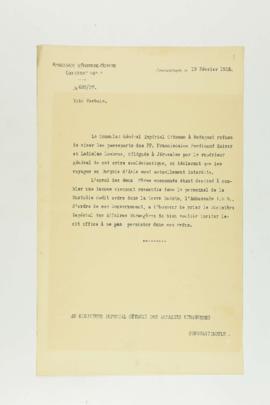 Dosya 68, Gömlek 21, February 19, 1916 (Gregorian calendar) - no Ottoman date